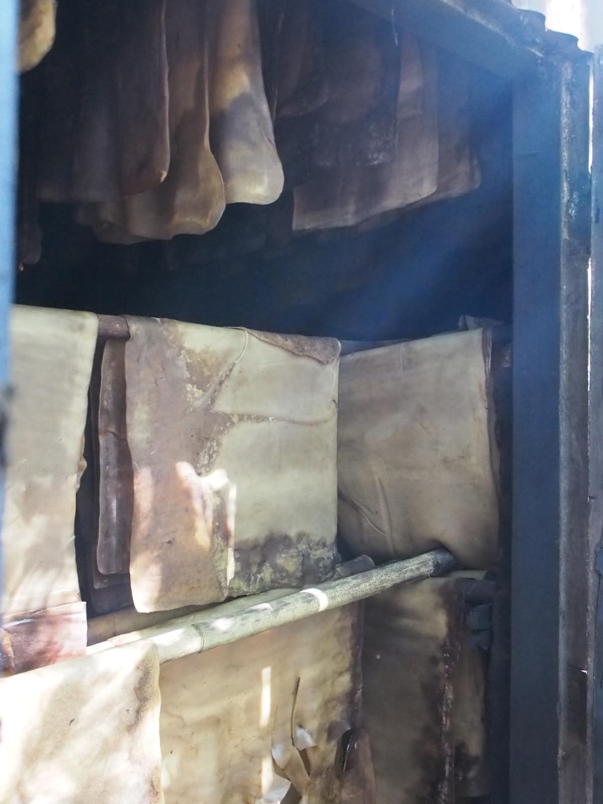 séchage fumage des feuilles de latex séchage fumage des feuilles de latex