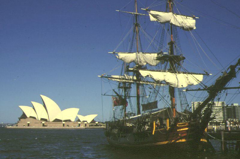 légende le Bounty et l'Opera de Sydney