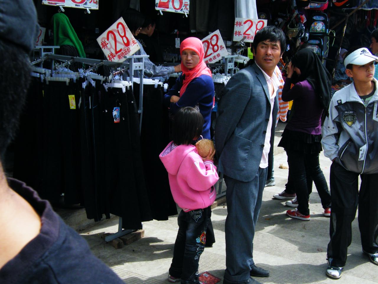 Hui sur un marche du Yunan