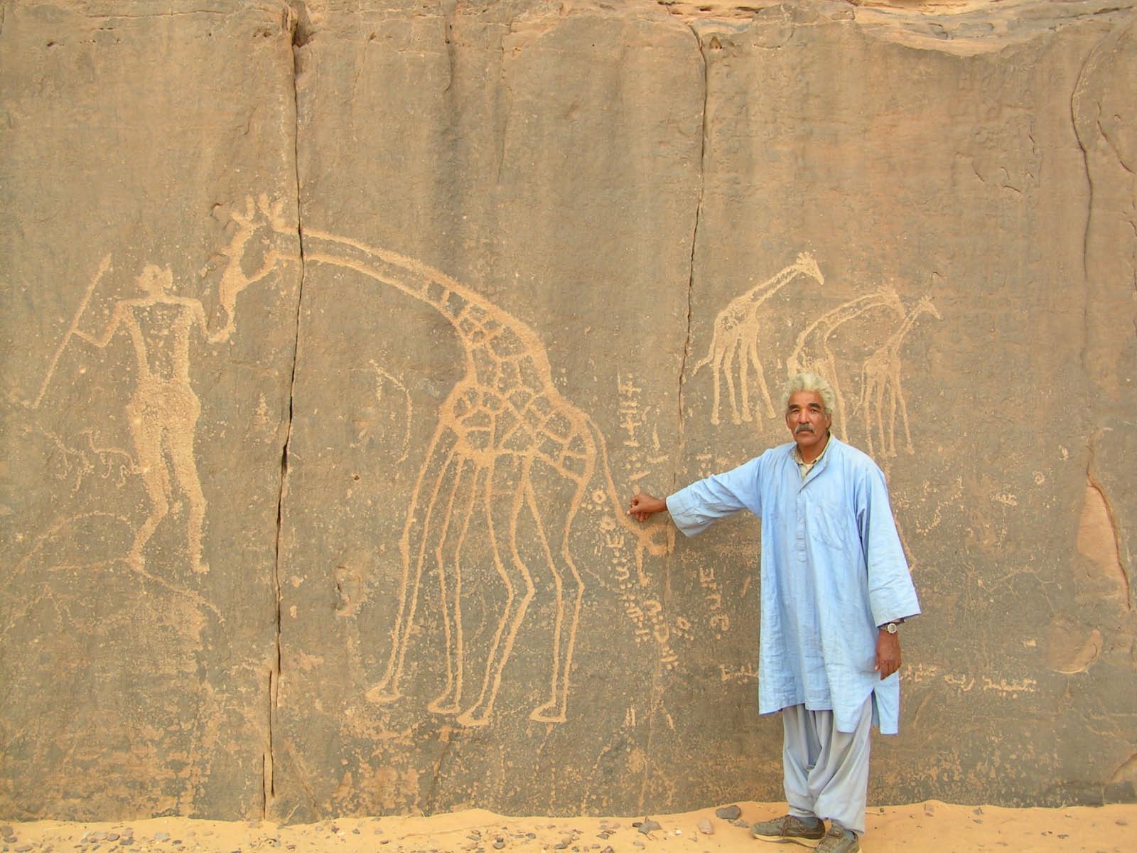 tifinar : écriture Touareg a la queue de la giraffe