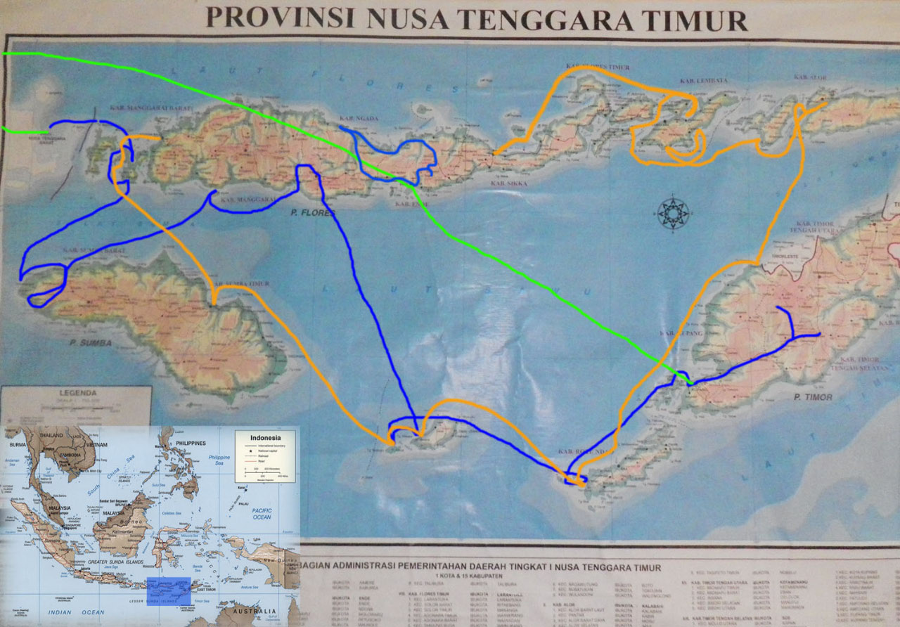 Croisières dans les petites iles de la sonde Orange: 2012, Bleu 2011